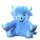 Flauschige Hochlandkuh 25cm blau - Kuscheltier für kleine Tierfans