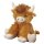 Flauschige Hochlandkuh 25cm braun - Kuscheltier für kleine Tierfans