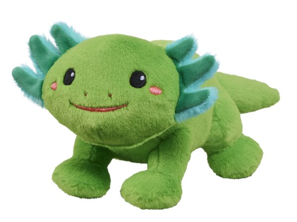 Grünes Axolotl Plüschtier 20cm für kleine Tierfreunde und Kuschelzeit