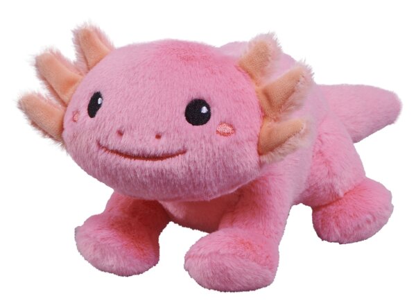 Kuscheliges pinkes Axolotl Plüschtier 20cm für kleine Tierfreunde