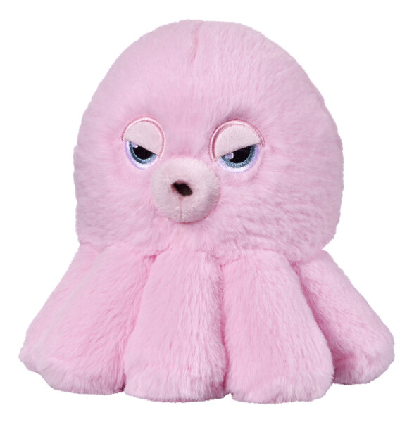 Grumpy Dudes Oktopus 15cm Kuscheltier für schlechte Laune in Rosa