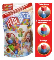 FidlBitz Deluxe Set 640 bunte Konstruktionswürfel...