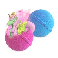 Inkee Überraschungsbadekugel Galupy Unicorn mit Karamellduft und Farben