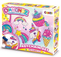 Diamondz Crystal Painting Unicorn Keychain Set with 1300...
