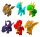 INKEE Surprise Badebombe Dragons Box mit Cola-Orange Duft und Sammelfiguren