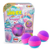 INKEE 3er Pack Bag Rainbow World Bunte Badekugeln...