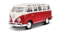 Volkswagen Bulli T1 Samba Van 1/24 rot detailgetreues...