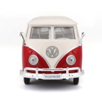 Volkswagen Bulli T1 Samba Van 1/24 Red Detailed Model Car by Maisto