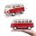 Volkswagen Bulli T1 Samba Van 1/24 Red Detailed Model Car by Maisto