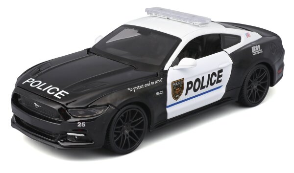 Ford Mustang 2015 GT Police 1/24 Modellauto von Maisto detailgetreu lizenziert