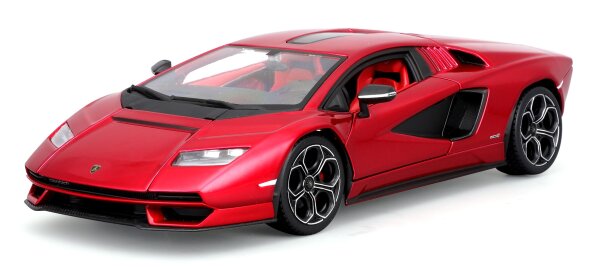 Lamborghini Countach LPI 800-4 1/24 rot Modellauto mit funktionierendem Steuer