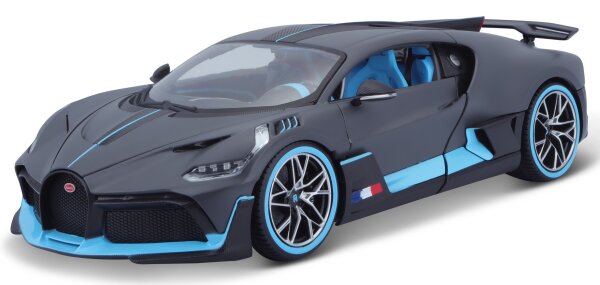 Bugatti Divo 1/18 grau Modellauto mit funktionierendem Steuer und Öffnungsfunktionen