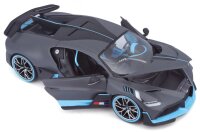 Bugatti Divo 1/18 grau Modellauto mit funktionierendem Steuer und Öffnungsfunktionen