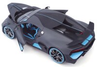 Bugatti Divo 1/18 grau Modellauto mit funktionierendem Steuer und Öffnungsfunktionen