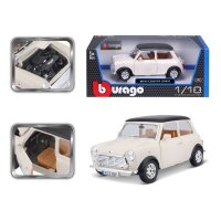 Mini Cooper 1969 1/18 Beige Modellauto mit Öffnenden Türen und Steuer