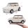 Mini Cooper 1969 1/18 Beige Modellauto mit Öffnenden Türen und Steuer