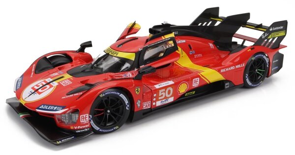 Ferrari Signature 499P LeMans Champion 2024 1/18 Modellauto rot in Geschenkbox