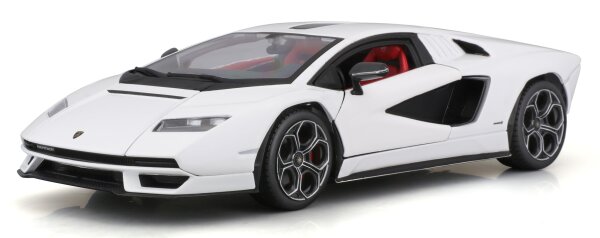 Lamborghini Countach LPI 800-4 1/24 Modellauto Weiss mit Öffnenden Türen
