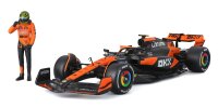 McLaren F1 MCL38 2024 1/24 Modell mit Figur Lando Norris...