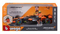McLaren F1 MCL38 2024 1/24 Model with Lando Norris Figure by Bburago
