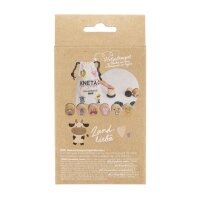 KNETÄ Holzstempel-Set Dinoz für Kinder ab 1 Jahr - Bauernhof Motive