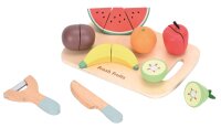 Fruit Cutting Set with Board and Knife for Creative Play Fun