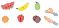 Fruit Cutting Set with Board and Knife for Creative Play Fun