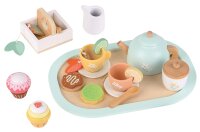 High-Quality 20-Piece Wooden Tea Set with Accessories by...
