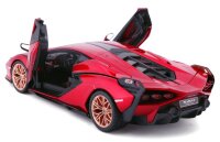 Lamborghini Sian FKP 37 1/24 rot hochwertiges Modellauto mit funktionierendem Steuer