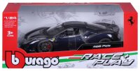 Ferrari R&P 488 Pista 1/24 Blau Detailgetreues Modellauto aus Zinkguss