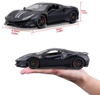 Ferrari R&P 488 Pista 1/24 Blau Detailgetreues Modellauto aus Zinkguss