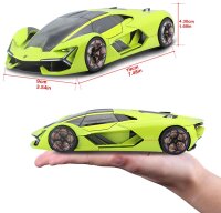 Lamborghini Terzo Milennio 1/24 grün hochwertiges Modellauto mit Steuer