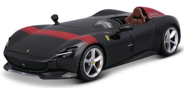 Ferrari Monza SP1 1/24 Schwarz Detailgetreues Modellauto aus Zinkguss