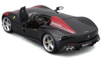 Ferrari Monza SP1 1/24 Schwarz Detailgetreues Modellauto aus Zinkguss
