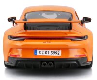 Porsche 911 GT3 1/24 orange Modellauto mit funktionierendem Steuer und Öffnungen