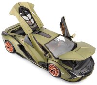 Lamborghini Sian FKP 37 1/18 grün Modellauto mit funktionierendem Steuer