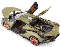 Lamborghini Sian FKP 37 1/18 grün Modellauto mit funktionierendem Steuer