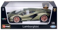 Lamborghini Sian FKP 37 1/18 grün Modellauto mit funktionierendem Steuer