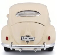 Volkswagen Beetle 1955 1/18 Beige Model Car with Working...