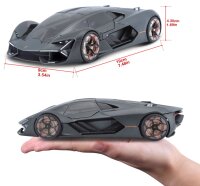 Lamborghini Terzo Milennio 1/24 grau Modellauto mit funktionierendem Steuer