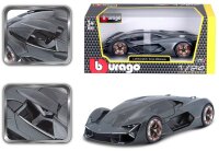 Lamborghini Terzo Milennio 1/24 grau Modellauto mit funktionierendem Steuer