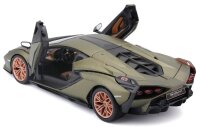 Lamborghini Sian FKP 37 1/24 Modellauto grün mit funktionierendem Steuer