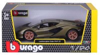 Lamborghini Sian FKP 37 1/24 Modellauto grün mit funktionierendem Steuer