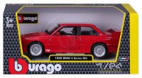 BMW M3 E30 1988 Modellauto 1:24 rot mit funktionierendem Steuer und Öffnungsfunktionen