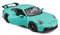 Porsche 911 GT3 1/24 Green High-Quality Model Car with Working Steering