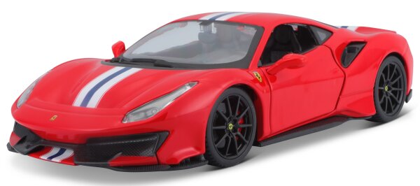 Ferrari R&P 488 Pista 1/24 rot detailgetreues Modellauto aus Zinkguss