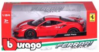Ferrari R&P 488 Pista 1/24 rot detailgetreues Modellauto aus Zinkguss