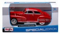 Chevrolet Fleetline Aerosedan 1948 1/24 rot Modellauto von Maisto