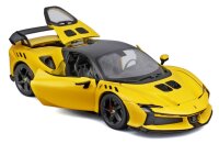 Ferrari R&P SF90 XX Stradale 1/24 gelb detailgetreues Modellauto aus Zinkguss