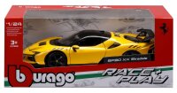 Ferrari R&P SF90 XX Stradale 1/24 gelb detailgetreues Modellauto aus Zinkguss